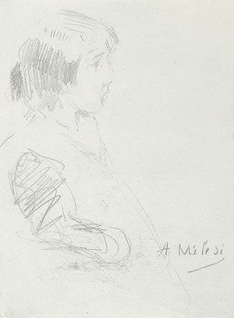 Alessandro Milesi, profile of a child